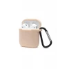 Newface Apple Airpods 2 (2.nesil) Sert Silikon Kılıf - Bej