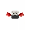 Newface Apple Airpods 3 (3.nesil) Basmalı Kılıf - Siyah-Kırmızı