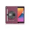 Newface Apple iPad 10.2 (7.nesil) Kılıf Hand Strap Tablet Kılıfı - Mürdüm