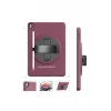 Newface Apple iPad 10.2 (7.nesil) Kılıf Hand Strap Tablet Kılıfı - Mürdüm