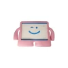 Newface Apple iPad 10.2 (7.nesil) Kılıf Karakter Tablet Silikon - Açık Pembe