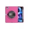 Newface Apple iPad 2022 10.9 (10.nesil) Kılıf Hand Strap Tablet Kılıfı - Pembe