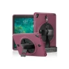 Newface Apple iPad 5 Air 9.7 Kılıf Strap-C Otterbox Tablet Kapak - Mürdüm