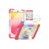 Newface Apple iPad 5 Air 9.7 Kılıf Tablet Rainbow Kapak - Kırmızı