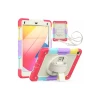 Newface Apple iPad 5 Air 9.7 Kılıf Tablet Rainbow Kapak - Kırmızı