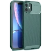 Newface Apple iPhone 11 Kılıf Auto Focus Karbon Kapak - Koyu Yeşil
