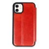 Newface Apple iPhone 11 Kılıf Flip Cover - Kırmızı