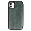 Newface Apple iPhone 11 Kılıf Flip Cover - Koyu Yeşil