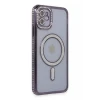 Newface Apple iPhone 11 Kılıf Joke Simli Magneticsafe Kılıf - Derin Mor