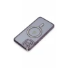 Newface Apple iPhone 11 Kılıf Joke Simli Magneticsafe Kılıf - Derin Mor