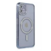 Newface Apple iPhone 11 Kılıf Joke Simli Magneticsafe Kılıf - Mavi