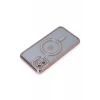 Newface Apple iPhone 11 Kılıf Joke Simli Magneticsafe Kılıf - Pembe
