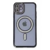 Newface Apple iPhone 11 Kılıf Joke Simli Magneticsafe Kılıf - Siyah