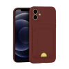 Newface Apple iPhone 11 Kılıf Kelvin Kartvizitli Silikon - Bordo