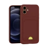 Newface Apple iPhone 11 Kılıf Kelvin Kartvizitli Silikon - Bordo