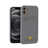 Newface Apple iPhone 11 Kılıf Kelvin Kartvizitli Silikon - Gri