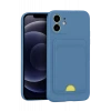 Newface Apple iPhone 11 Kılıf Kelvin Kartvizitli Silikon - Mavi