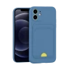 Newface Apple iPhone 11 Kılıf Kelvin Kartvizitli Silikon - Mavi