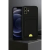 Newface Apple iPhone 11 Kılıf Kelvin Kartvizitli Silikon - Siyah