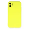 Newface Apple iPhone 11 Kılıf Nano içi Kadife Silikon - Sarı