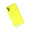 Newface Apple iPhone 11 Kılıf Nano içi Kadife Silikon - Sarı