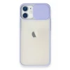 Newface Apple iPhone 11 Kılıf Palm Buzlu Kamera Sürgülü Silikon - Lila