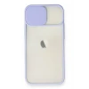 Newface Apple iPhone 11 Kılıf Palm Buzlu Kamera Sürgülü Silikon - Lila