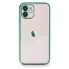 Newface Apple iPhone 11 Kılıf Razer Lensli Silikon - Yeşil
