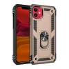 Newface Apple iPhone 11 Kılıf Sofya Yüzüklü Silikon Kapak - Gold