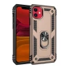 Newface Apple iPhone 11 Kılıf Sofya Yüzüklü Silikon Kapak - Gold
