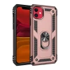 Newface Apple iPhone 11 Kılıf Sofya Yüzüklü Silikon Kapak - Rose