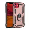 Newface Apple iPhone 11 Kılıf Sofya Yüzüklü Silikon Kapak - Rose