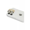 Newface Apple iPhone 11 Pers Alüminyum Kamera Lens - Gold