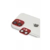 Newface Apple iPhone 11 Pers Alüminyum Kamera Lens - Kırmızı