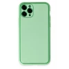 Newface Apple iPhone 11 Pro Kılıf Coco Deri Silikon Kapak - Açık Yeşil
