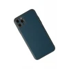 Newface Apple iPhone 11 Pro Kılıf Coco Deri Silikon Kapak - Mavi