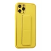 Newface Apple iPhone 11 Pro Kılıf Coco Deri Standlı Kapak - Sarı