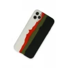 Newface Apple iPhone 11 Pro Kılıf Ebruli Lansman Silikon - Beyaz-Siyah
