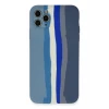 Newface Apple iPhone 11 Pro Kılıf Ebruli Lansman Silikon - Mavi-Gri