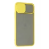Newface Apple iPhone 11 Pro Kılıf Palm Buzlu Kamera Sürgülü Silikon - Sarı