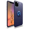 Newface Apple iPhone 11 Pro Kılıf Range Yüzüklü Silikon - Mavi
