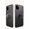 Newface Apple iPhone 11 Pro Kılıf Range Yüzüklü Silikon - Mavi