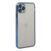 Newface Apple iPhone 11 Pro Kılıf Razer Lensli Silikon - Açık Mavi
