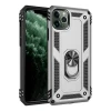 Newface Apple iPhone 11 Pro Kılıf Sofya Yüzüklü Silikon Kapak - Gümüş