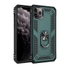 Newface Apple iPhone 11 Pro Kılıf Sofya Yüzüklü Silikon Kapak - Yeşil