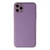 Newface Apple iPhone 11 Pro Max Kılıf Coco Deri Silikon Kapak - Lila