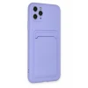 Newface Apple iPhone 11 Pro Max Kılıf Kelvin Kartvizitli Silikon - Lila