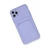 Newface Apple iPhone 11 Pro Max Kılıf Kelvin Kartvizitli Silikon - Lila