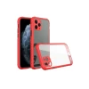Newface Apple iPhone 11 Pro Max Kılıf Miami Şeffaf Silikon - Kırmızı