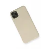 Newface Apple iPhone 11 Pro Max Kılıf Nano içi Kadife Silikon - Bej